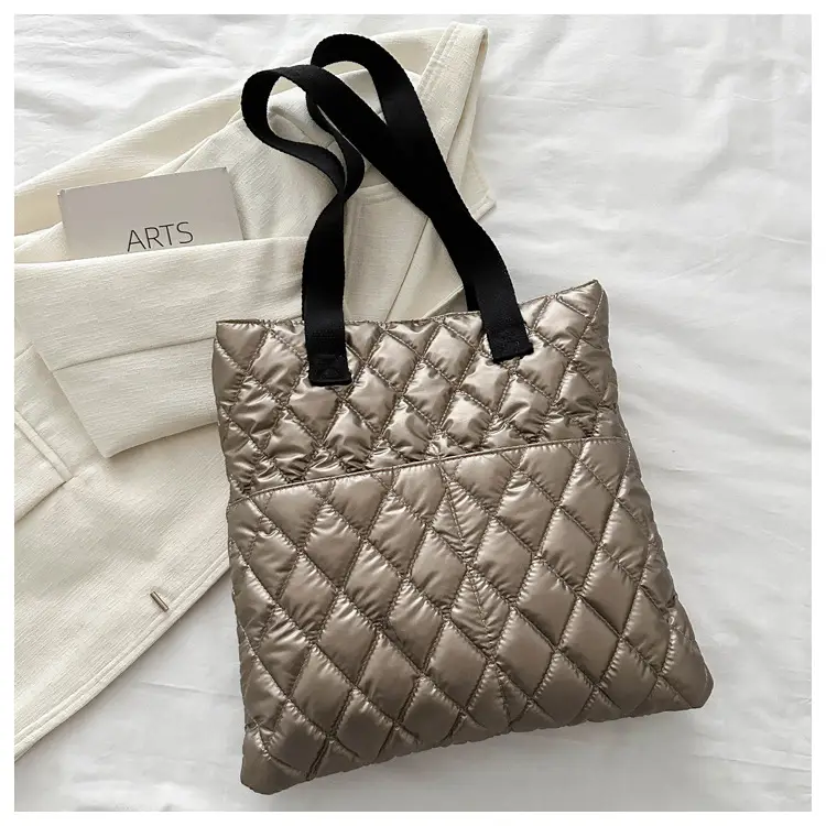 Black Quilted Women's Shoulder Bag 2023 - Image 6