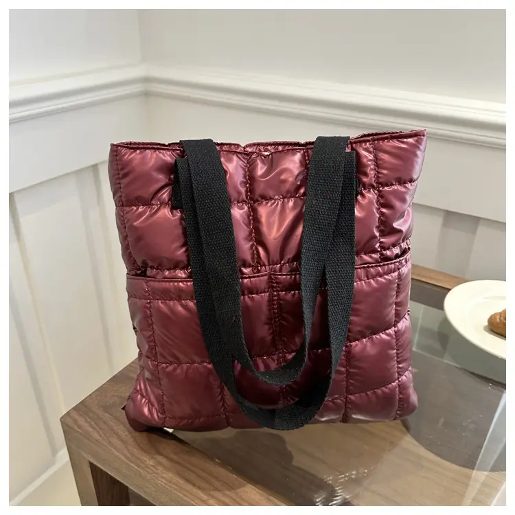 Black Quilted Women's Shoulder Bag 2023 - Image 5