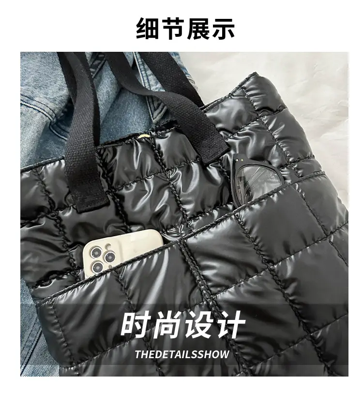 Black Quilted Women's Shoulder Bag 2023 — feature 6