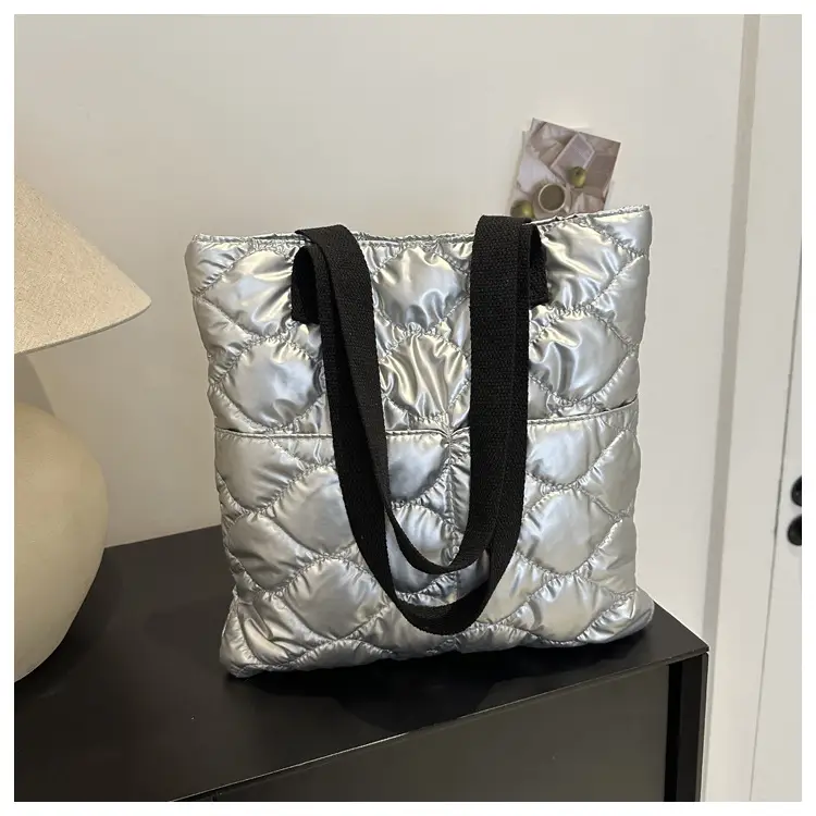 Black Quilted Women's Shoulder Bag 2023 - Image 14