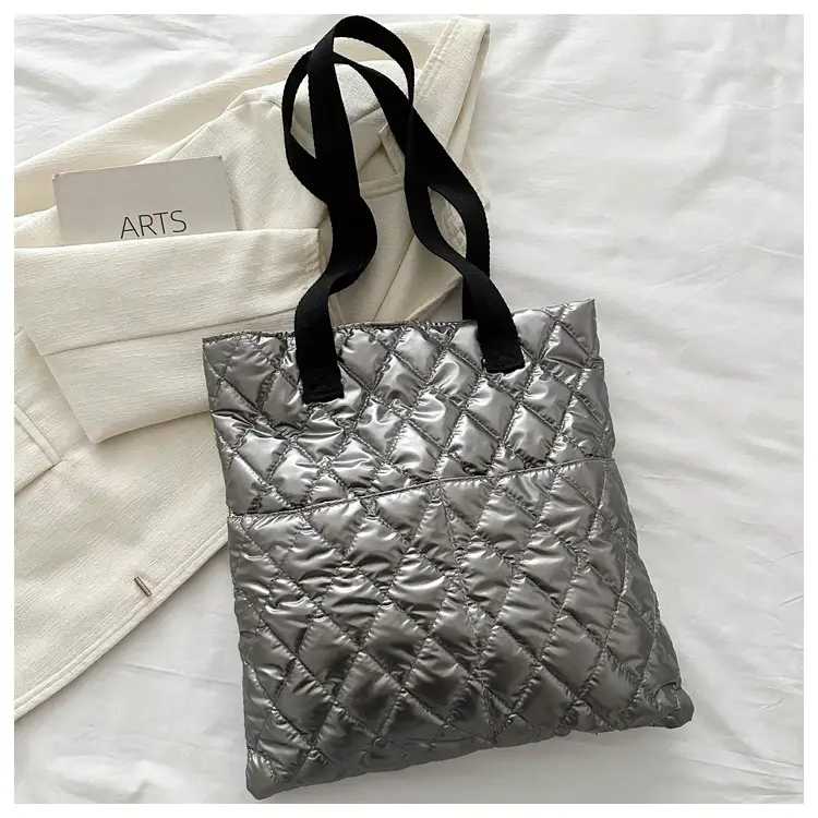 Black Quilted Women's Shoulder Bag 2023 - Image 8
