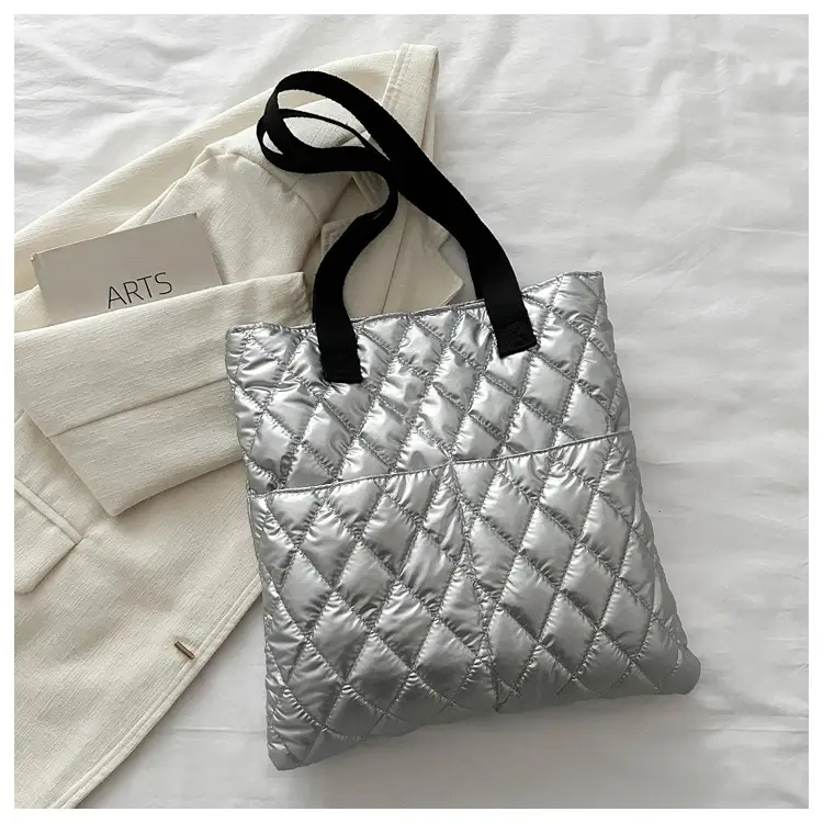 Black Quilted Women's Shoulder Bag 2023 - Image 9