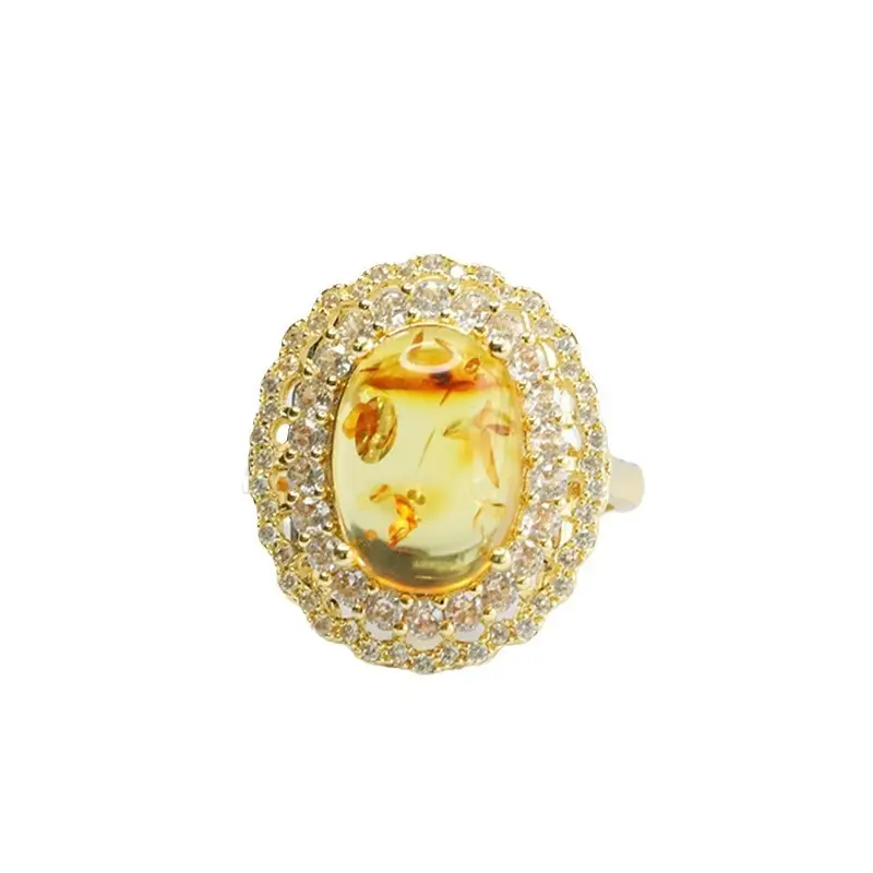 Guan Yu Natural Amber Ring for Women - Image 6