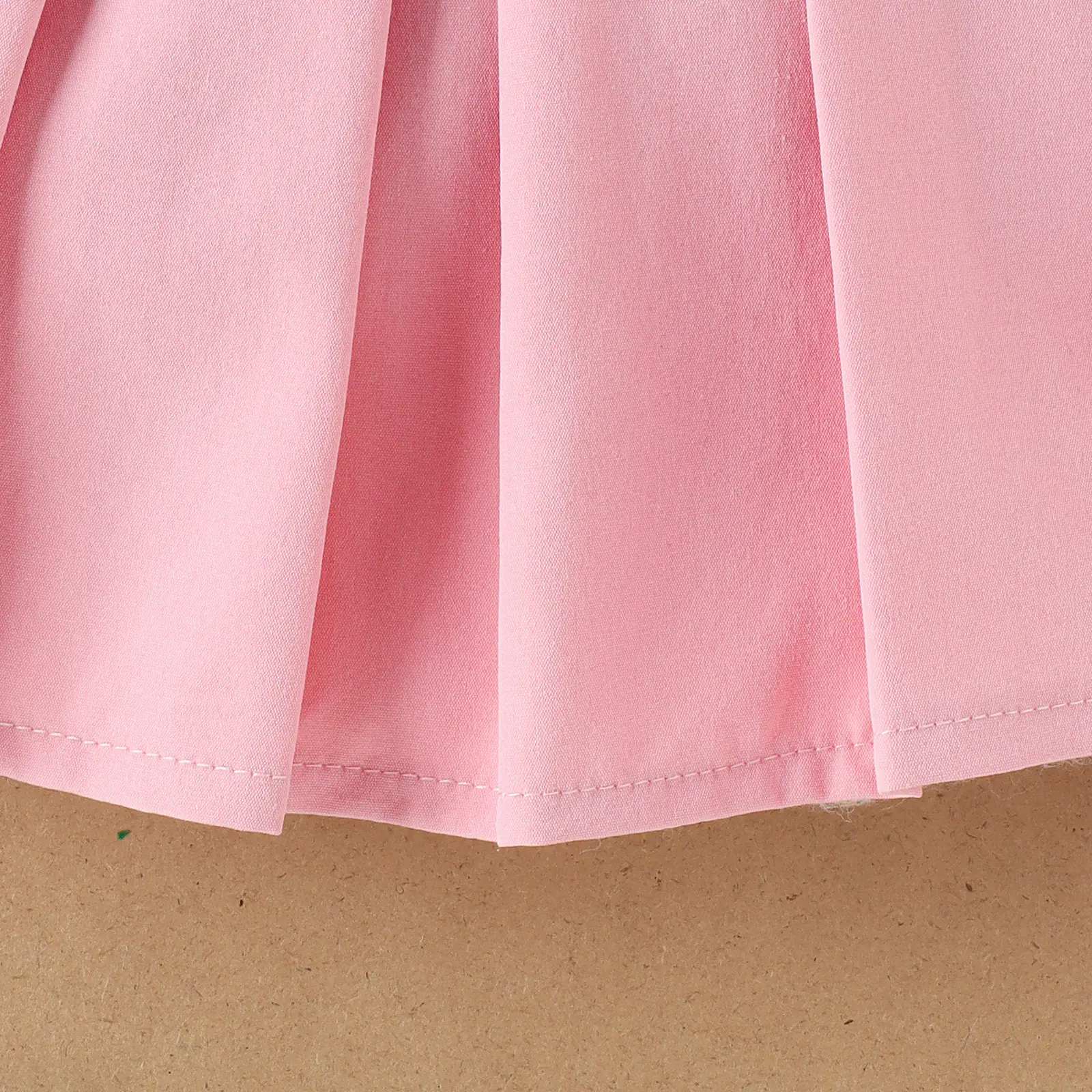 Girls Summer Vest Top & Pleated Skirt Set Yellow Pink — feature 33