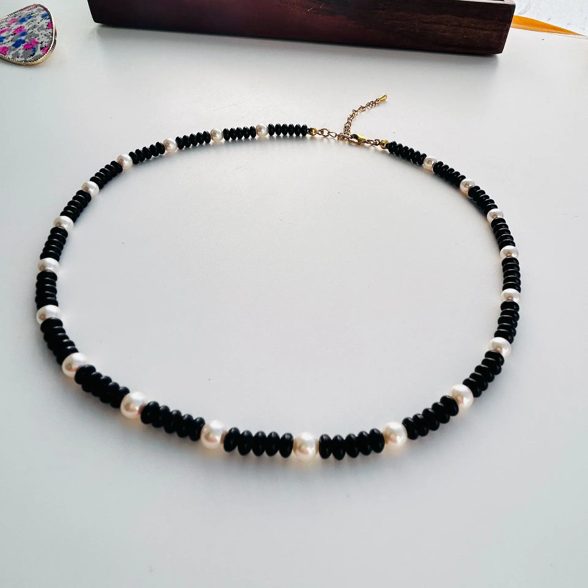 Japanese & Korean Style Vintage Pearl Beaded Necklace for Women - Image 5