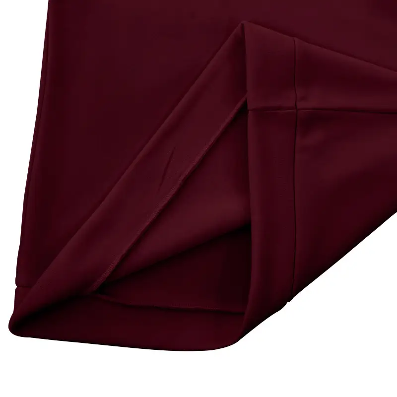 Men's Red Long Sleeve Half Zip T-Shirt Top — feature 21