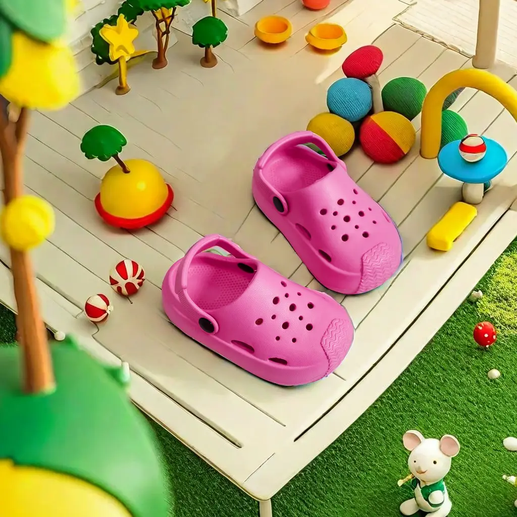 Blue EVA Kids Slippers Non-Slip Anti-Stinky