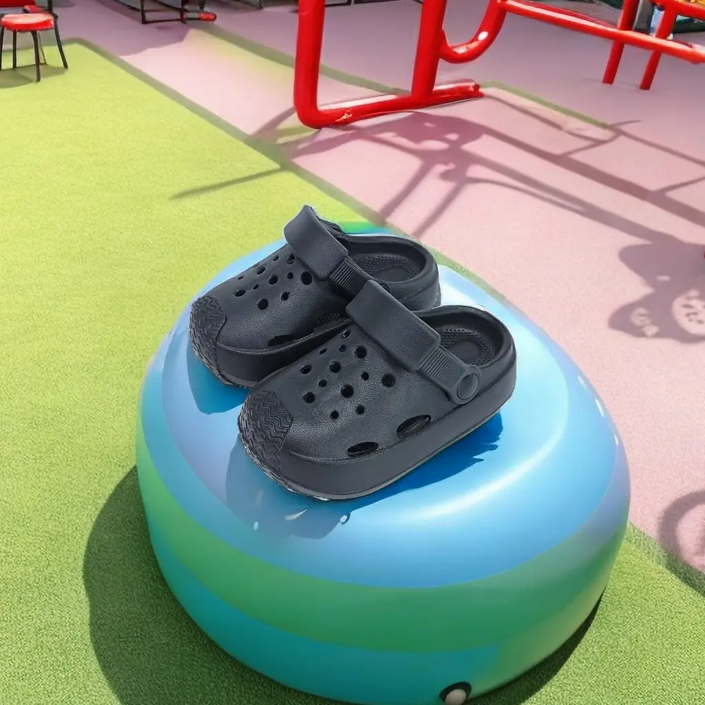 Blue EVA Kids Slippers Non-Slip Anti-Stinky