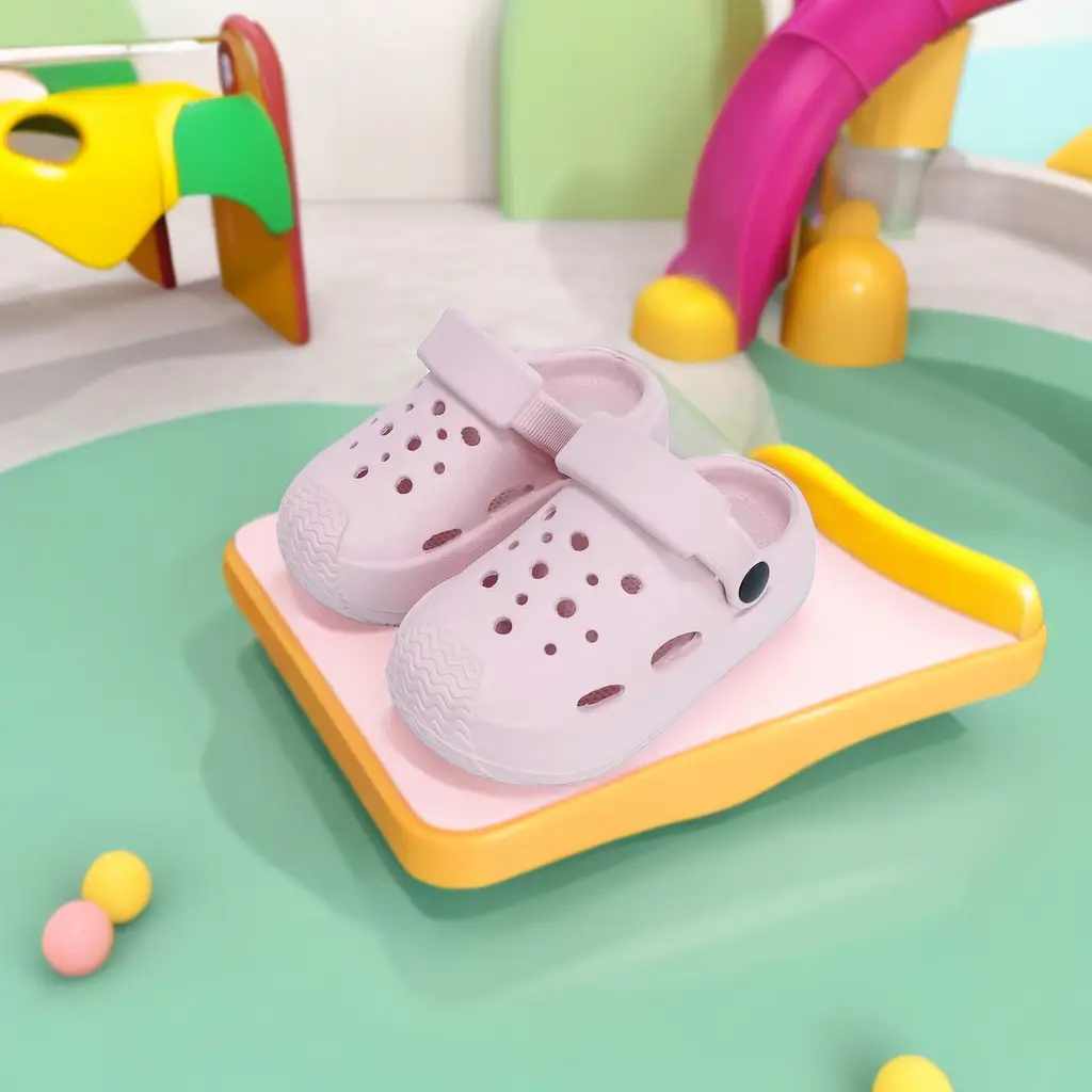 Blue EVA Kids Slippers Non-Slip Anti-Stinky