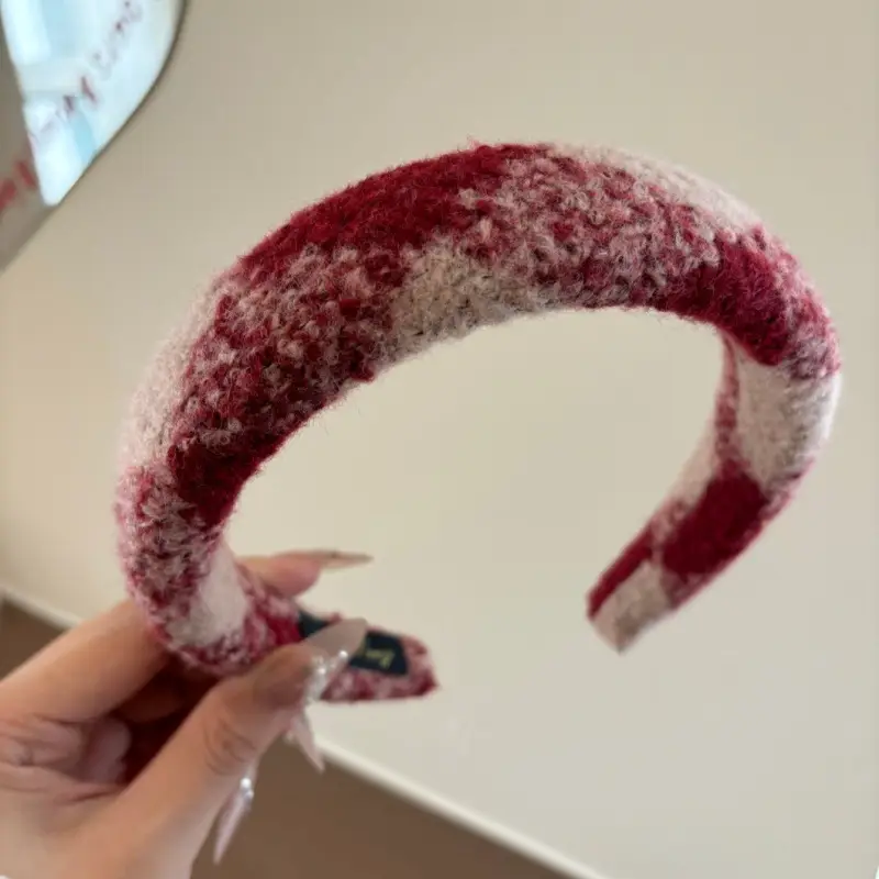 Red High-End Sponge Headband for Women