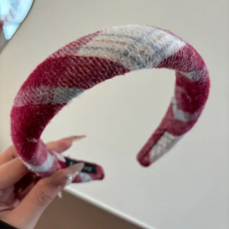 Red High-End Sponge Headband for Women