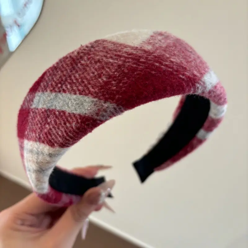 Red High-End Sponge Headband for Women