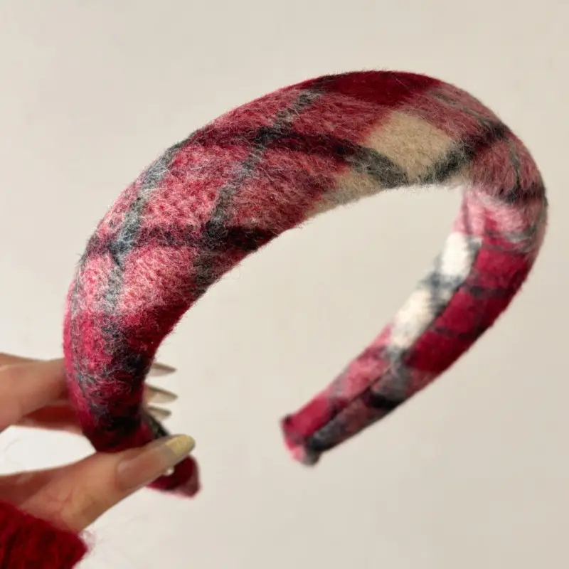 Red High-End Sponge Headband for Women