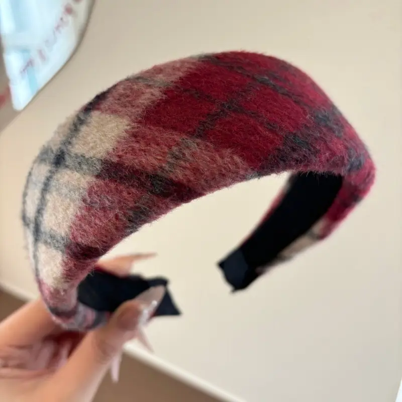 Red High-End Sponge Headband for Women