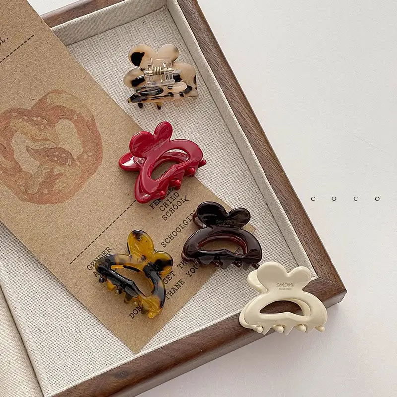 Green Shark Clip Hairpin for Women Short Hair Top Clip
