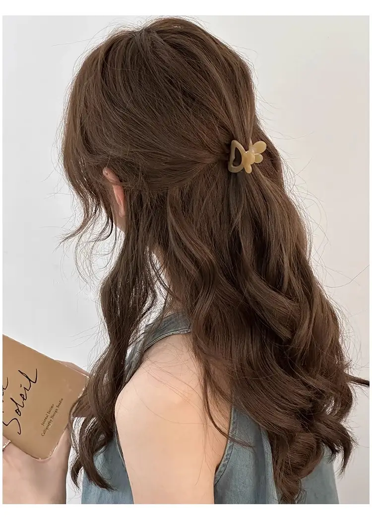 Green Shark Clip Hairpin for Women Short Hair Top Clip — feature 4