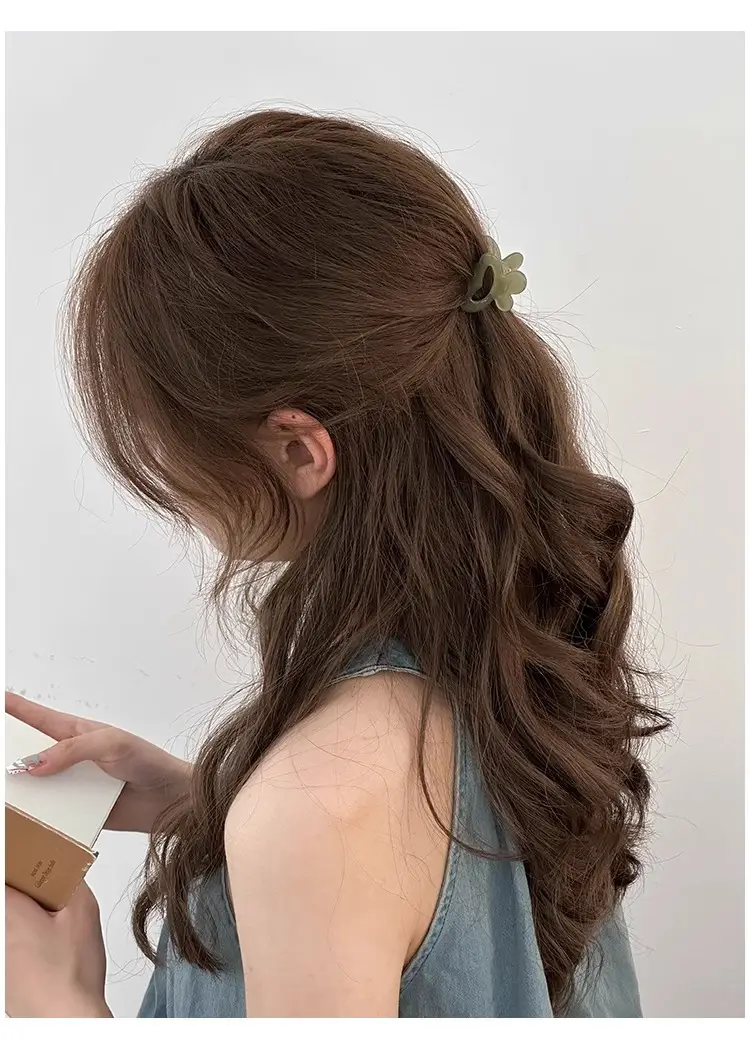 Green Shark Clip Hairpin for Women Short Hair Top Clip — feature 9