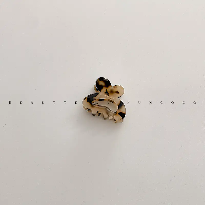 Green Shark Clip Hairpin for Women Short Hair Top Clip