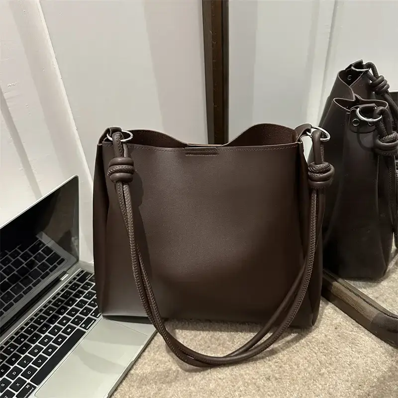 Black Crossbody Tote Bag for Women Winter Style - Image 7