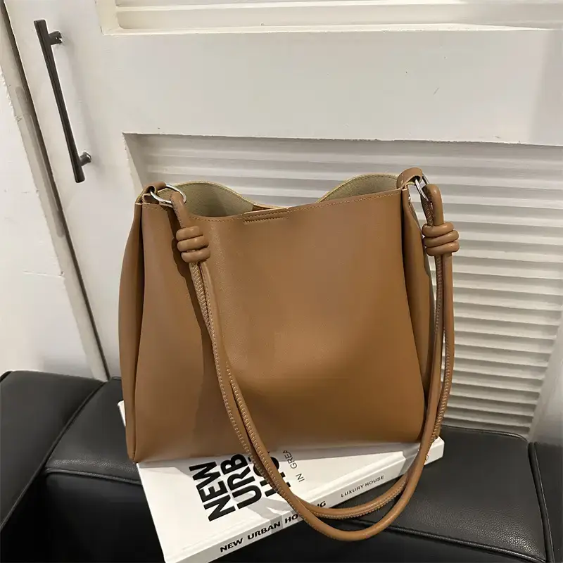 Black Crossbody Tote Bag for Women Winter Style - Image 8