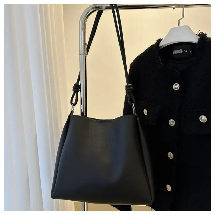 Black Crossbody Tote Bag for Women Winter Style — feature 27