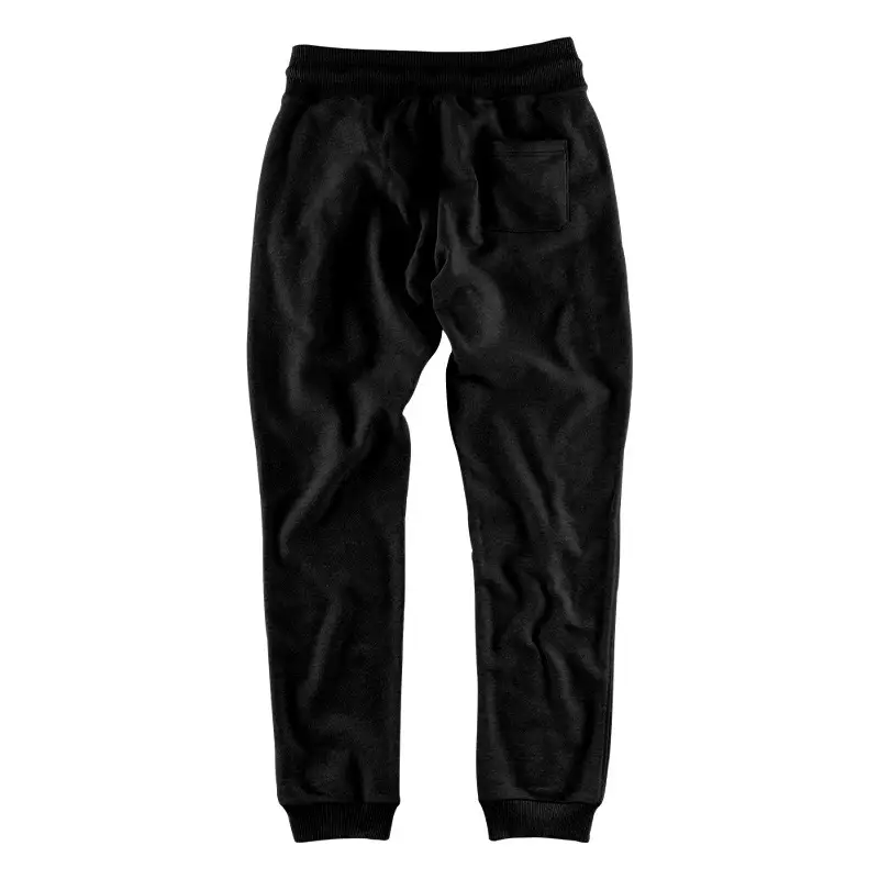 Men's Fleece Lined Sweatpants Black Grey Loose Fit — feature 11