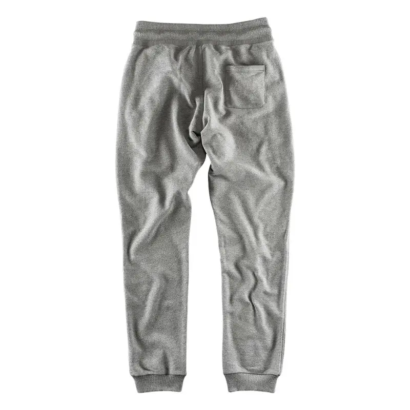 Men's Fleece Lined Sweatpants Black Grey Loose Fit — feature 18