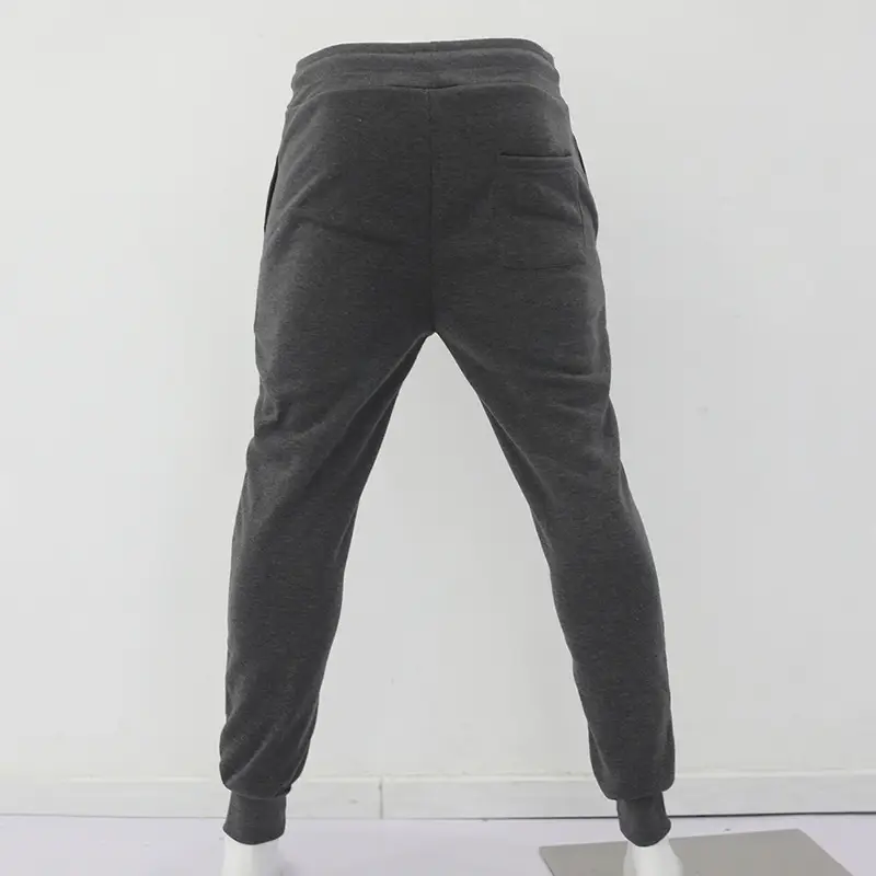 Men's Fleece Lined Sweatpants Black Grey Loose Fit — feature 31