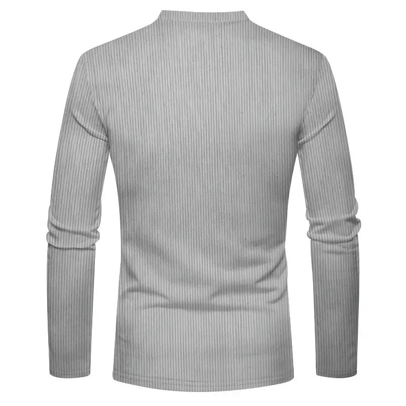 Men's Long Sleeve Corduroy Shirt Olive Green — feature 15