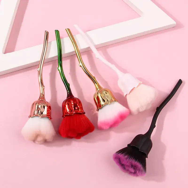 Cross-border Rose Loose Makeup Brush Large One-Piece Delivery