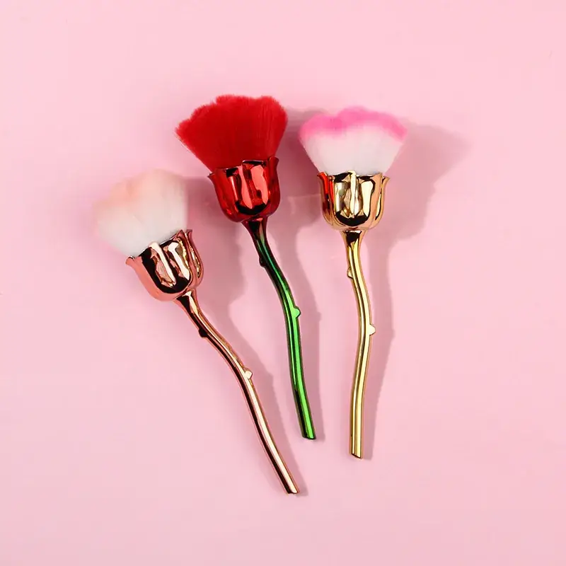 Cross-border Rose Loose Makeup Brush Large One-Piece Delivery