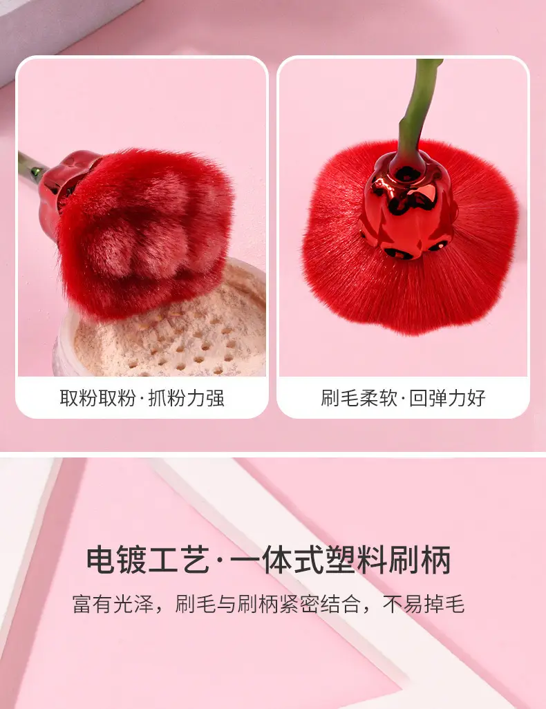Cross-border Rose Loose Makeup Brush Large One-Piece Delivery — feature 36