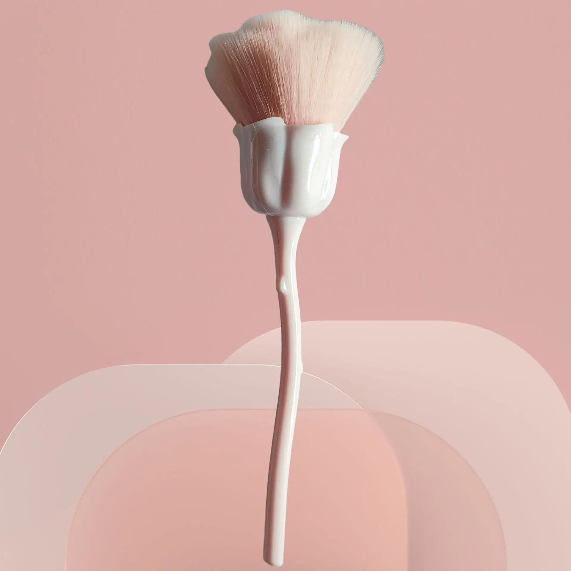 Cross-border Rose Loose Makeup Brush Large One-Piece Delivery