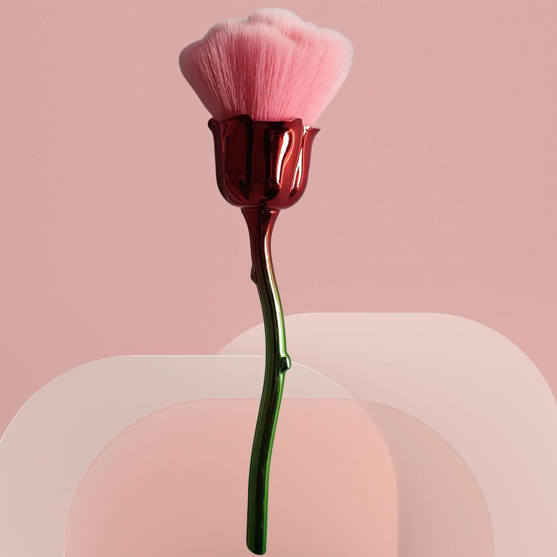 Cross-border Rose Loose Makeup Brush Large One-Piece Delivery