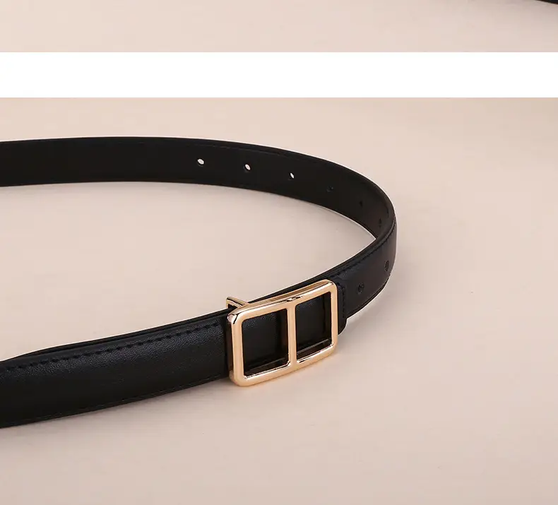 Women Cowhide Belt Casual Fashion Brown 25cm — feature 14