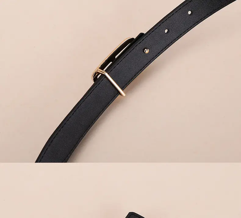 Women Cowhide Belt Casual Fashion Brown 25cm — feature 22