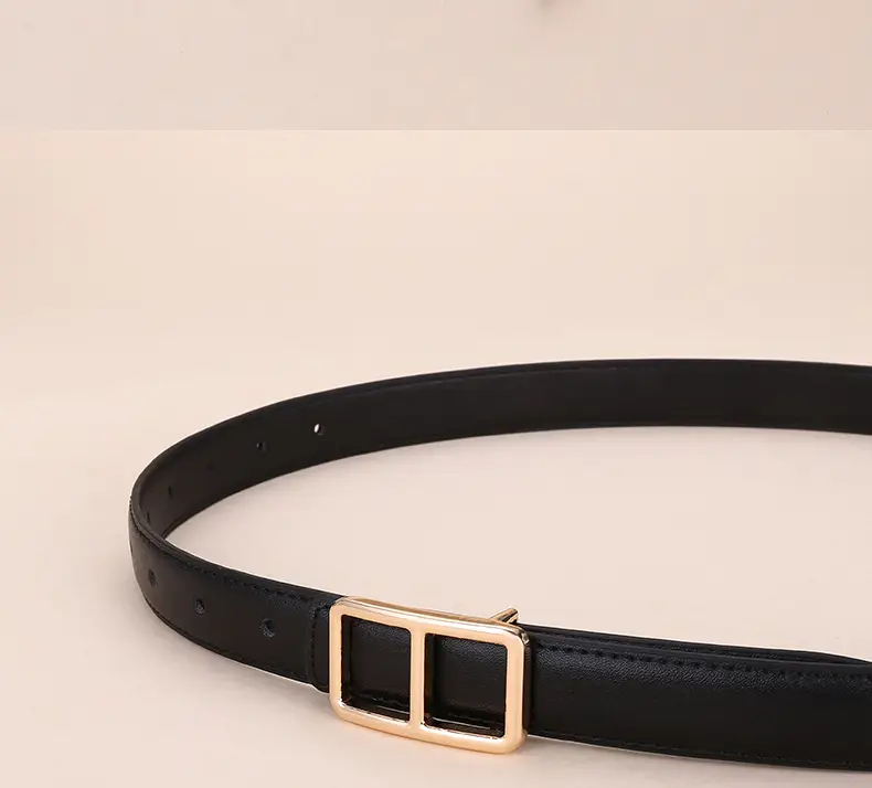Women Cowhide Belt Casual Fashion Brown 25cm — feature 30