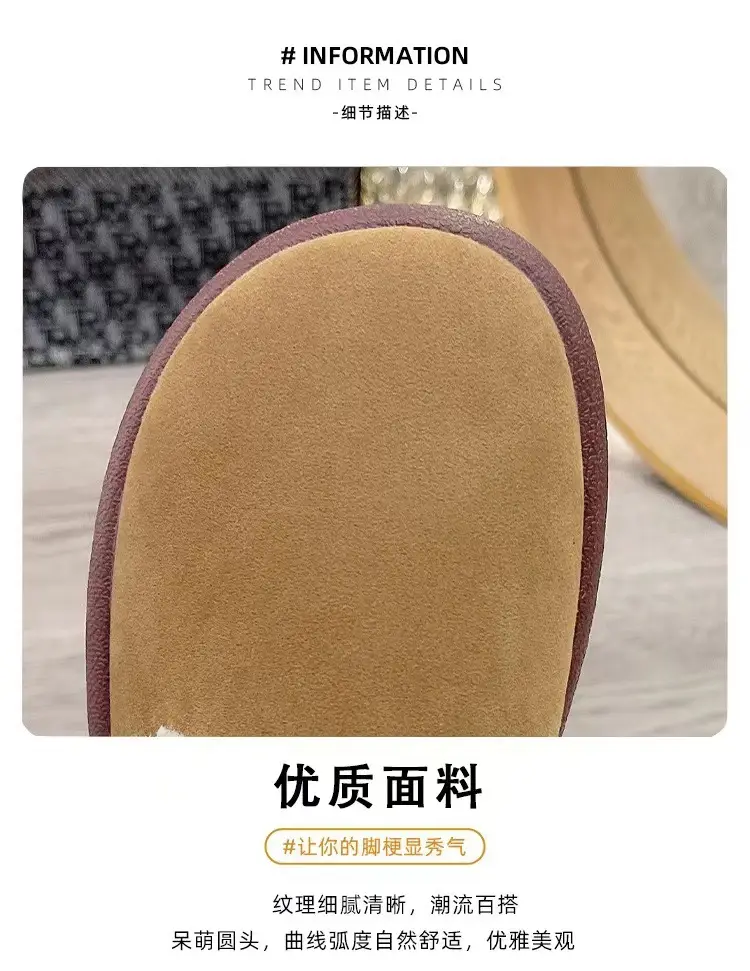 Women Slip-on Sandals Brown Soft Sole 2024 — feature 9
