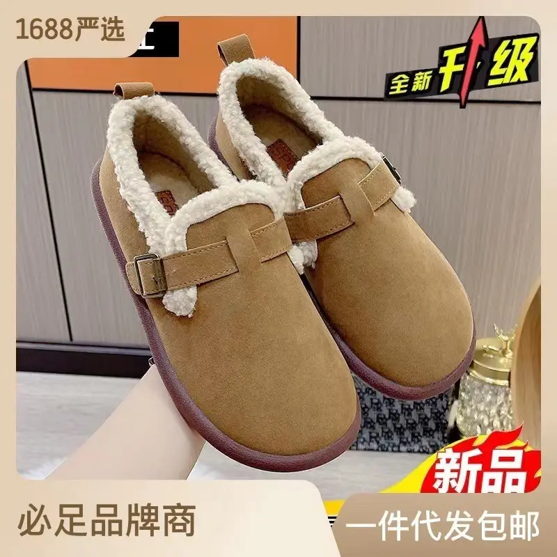 Women Slip-on Sandals Brown Soft Sole 2024