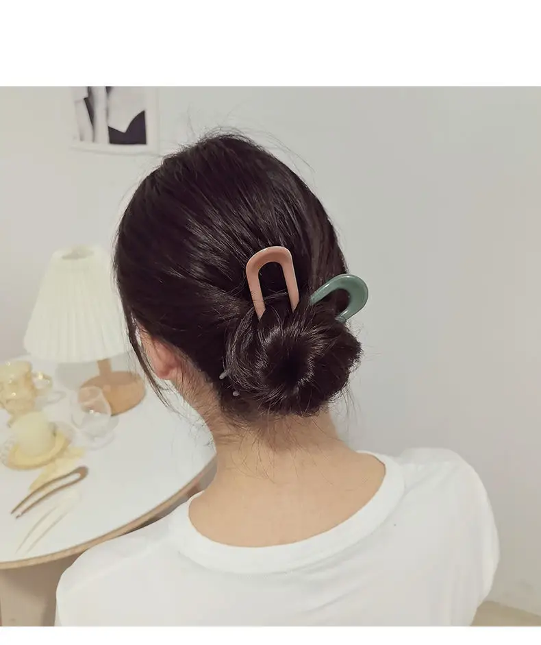 U-Shaped Hairpin Insert for Korean Bun Hair Accessory — feature 13