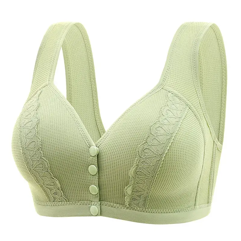 Plus Size Wireless Bra for Women, Soft & Breathable, Front Buckle - Image 5