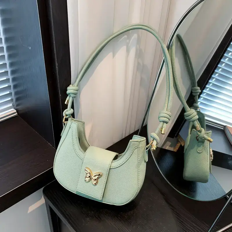 Trendy Butterfly Shoulder Bag Mint Green Women - Image 9