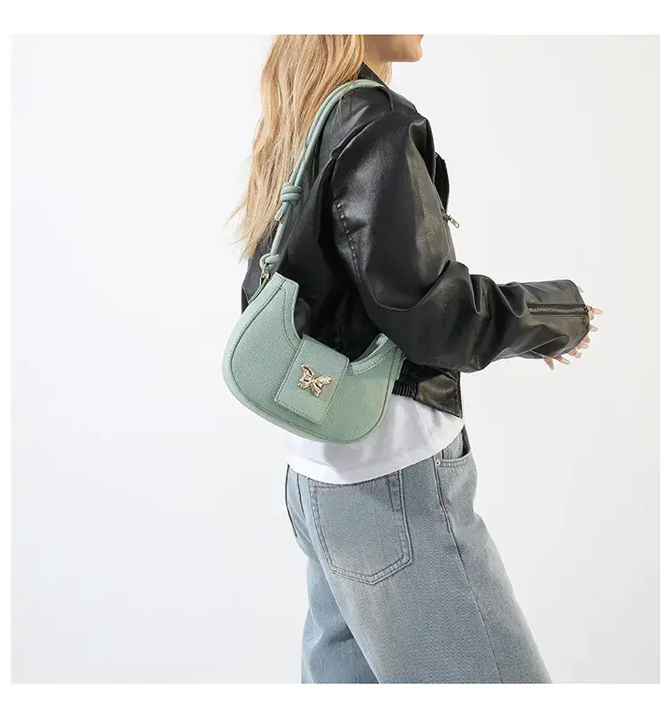Trendy Butterfly Shoulder Bag Mint Green Women — feature 11