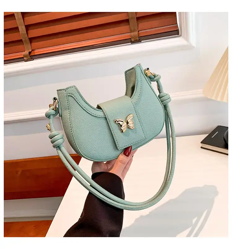Trendy Butterfly Shoulder Bag Mint Green Women — feature 33