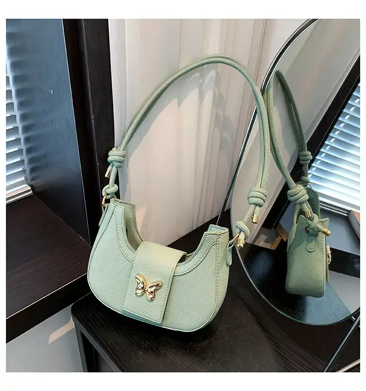 Trendy Butterfly Shoulder Bag Mint Green Women — feature 38