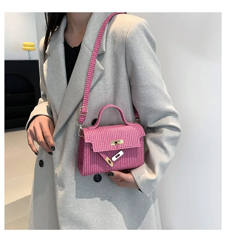 Women's White Woven Shoulder Crossbody Bag 2023 — feature 15