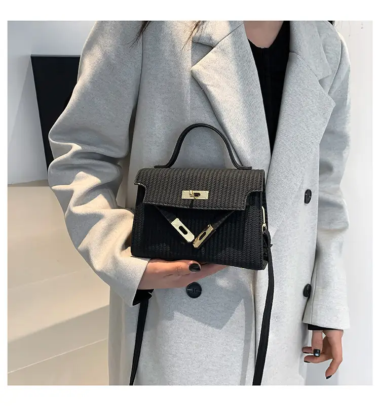 Women's White Woven Shoulder Crossbody Bag 2023 — feature 16