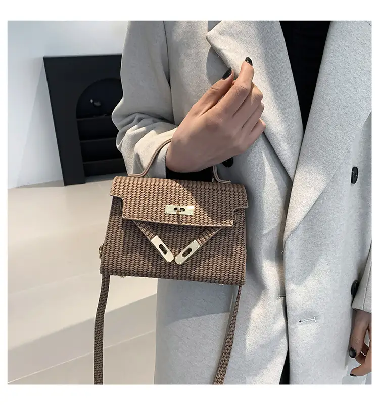 Women's White Woven Shoulder Crossbody Bag 2023 — feature 20
