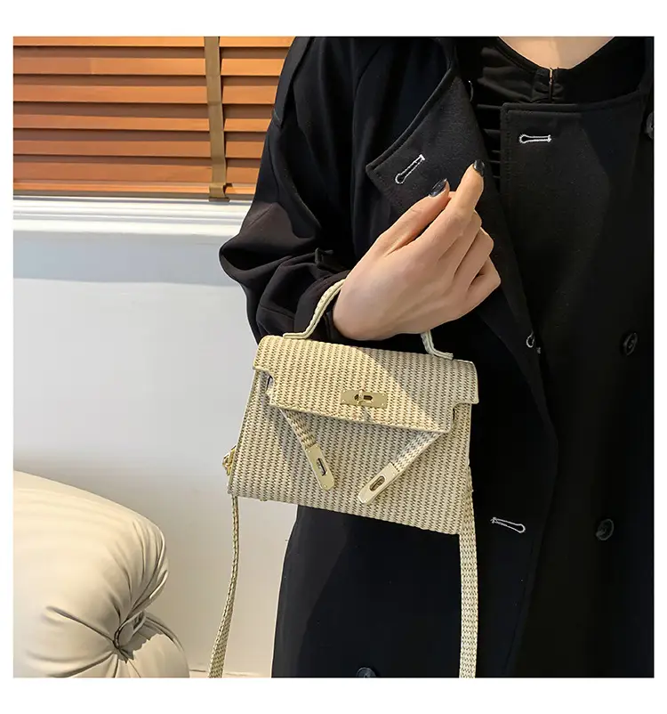 Women's White Woven Shoulder Crossbody Bag 2023 — feature 24