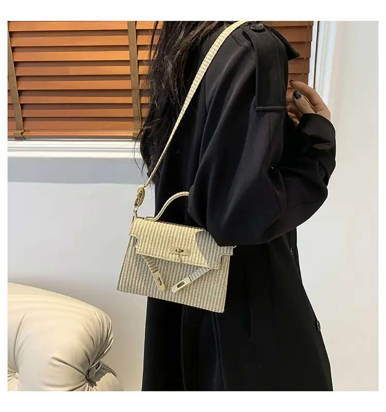 Women's White Woven Shoulder Crossbody Bag 2023 — feature 25